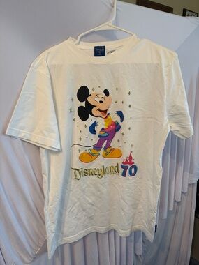 Disney 70th Anniversary White Mickey Mouse T-Shirt